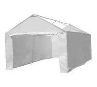 MDYTPT Kit parete laterale per posto auto coperto, parte superiore bianca e telaio non inclusi, 3 x 6 m baldacchino