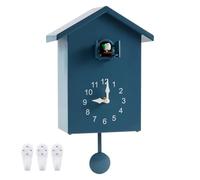 MDYTPT Orologio a cucù a cucù orologio da parete a cucù con uccello tweeting suono appeso uccello orologio a cucù orologio a cucù orologio a cucù per casa, soggiorno ufficio (blu)