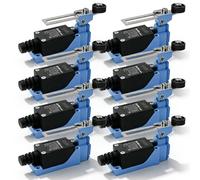 Me-8108 - Set di 8 interruttori a leva, interruttore limite regolabile, interruttore di controllo automatico, interruttore limite per fresa cnc plasma elettrico, colore: blu