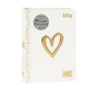 ME - Agenda Giornaliera 16 Mesi Medium 2025-2026, Agenda Luxury Edition, con Copertina Morbida con Grafica in Rilievo e 512 Pagine, Ideale per Scuola Media, Superiore e Università, 12 x 16,5 cm, Love
