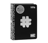 ME - Agenda Giornaliera 16 Mesi Medium 2025-2026, Agenda Luxury Edition, con Copertina Morbida con Grafica in Rilievo e 512 Pagine, Ideale per Scuola Media, Superiore, 12x16,5 cm, Hashtag