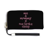 Me and Mommy Broke Daddy - Portafoglio lungo in pelle, alla moda, con cinturino da polso, unisex, Stile:, 20.0*10.5cm