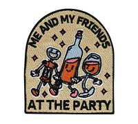 Me and my Friends at the Party Toppa termoadesiva | Toppa con alcol per vino