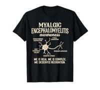 Me CFS Warrior Consapevolezza dell'encefalomielite mialgica cronica Maglietta