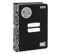 ME, CLASSIC, Medium - Agenda 2023 2024 Giornaliera 16 Mesi, 512 Pagine con Contenuti, Diario Ragazzi e Ragazze con Copertina Morbida + 7 Cover Adesive Incluse, Agende 2023-2024 12x16,5H cm, Uguale