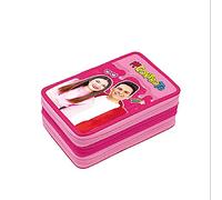 ME CONTRO TE ASTUCCIO 3 ZIP COMPLETO COLORE ROSA LUI' E SOFI'