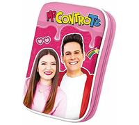 ME CONTRO TE ASTUCCIO ONE TIME RIGIDO COMPLETO CON UNA ZIP GRANDE COLORE ROSA LUI' E SOFI'