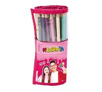 Me Contro Te Sofi e Luì Astuccio Scuola/Rotolo Portacolori 24 Pastelli Tinta Unita