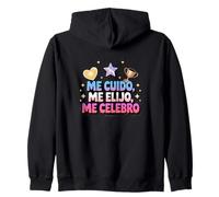 Me Cuido, Me Elijo, Me Celebro Empowerment Citazione Felpa con Cappuccio