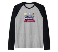 Me Cuido, Me Elijo, Me Celebro Empowerment Citazione Maglia con Maniche Raglan