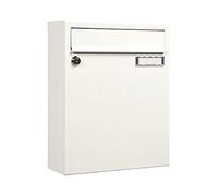 ME-FA 133110 - Cassetta della posta MEFA Sonate 133, in acciaio rivestito, 33 x 26 x 100 cm, colore: Bianco