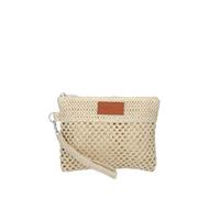 Me Fui pochette mare in rafia beige UNI