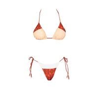 ME FUI Fui Bikini Triangolo e Slip con Laccetti in Fantasia Multicolor