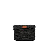 Me Fui pochette donna in rafia nero