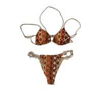 Me-Fui - Set Bikini Glitter con Gancio - -Swimwear -Donna -Multicolore -S