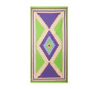 Me Fui telo mare donna in microfibra fantasia multicolor verde viola