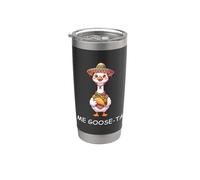 Me Goose Ta Divertente Oca Messicana Pun Cinco De Mayo Spagnolo Bicchiere termico in acciaio inox doppia parete