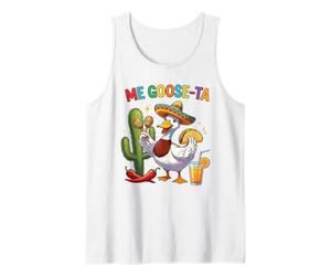 Me Goose-Ta Funny Duck Sombrero Taco Fiesta Canotta