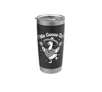 Me Goose-Ta Funny Goose Fiesta Pun Sombrero E Poncho Bicchiere termico in acciaio inox doppia parete