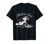 Me(h) er Zeit Meer Spruch mit Welle Maritime Wortspiel Küste Maglietta
