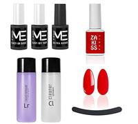 Me Kit Semipermanente completo nails + Base + Top + Ultrabond + Lima + Cleanser e Remover 125ml + Omaggio Gel Polish n 25 Paris Rosso da 10 ml