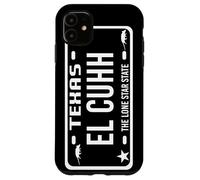 Me La Pelan Trokiando Texas El Cuhh Takuache License Plate Custodia per iPhone 11