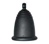 Me Luna tazza mestruale Classic, a sfera, colore: nero, taglia S