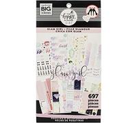 ME & MY BIG IDEAS Happy Planner STCKRS, Glam Girl, 697/Pkg, taglia unica
