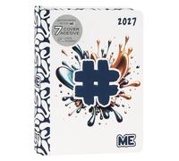 ME MY EVOLUTION - Agenda 2027 Giornaliera 16 Mesi, Diario per Ragazzi e Ragazze, con Copertina Morbida e Grafica in Rilievo, 512 Pagine, Ideale per Scuola Media, Superiore e Università, 12x16,5 cm
