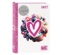 ME MY EVOLUTION - Agenda 2027 Giornaliera 16 Mesi, Diario per Ragazzi e Ragazze, con Copertina Morbida e Grafica in Rilievo, 512 Pagine, Ideale per Scuola Media, Superiore e Università, 12x16,5 cm