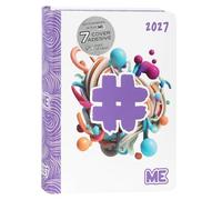 ME MY EVOLUTION - Agenda 2027 Giornaliera 16 Mesi, Diario per Ragazzi e Ragazze, con Copertina Morbida e Grafica in Rilievo, 512 Pagine, Ideale per Scuola Media, Superiore e Università, 12x16,5 cm