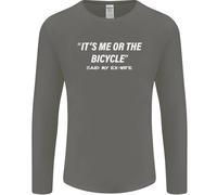 Me o Il Bicicletta Said il Mio Ex-Wife Ciclismo Uomo Maniche