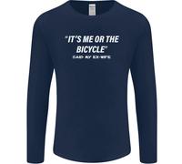 Me o Il Bicicletta Said il Mio Ex-Wife Ciclismo Uomo Maniche