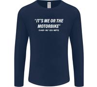 Me o Il Moto Said il Mio Ex-Wife Motociclista Uomo Maniche