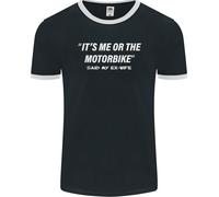 Me o Il Moto Said il Mio Ex-Wife Motociclista Uomo Ringer Fotl