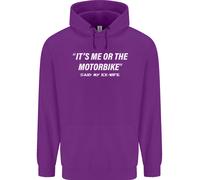 Me O La Moto Ha Detto La Mia Ex-Moglie Biker Uomo Felpa