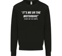 Me O La Moto Ha Detto La Mia Ex-Moglie Felpa Biker Uomo