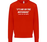 Me O La Moto Ha Detto La Mia Ex-Moglie Felpa Biker Uomo