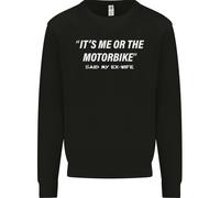 Me O La Moto Ha Detto La Mia Ex-Moglie Felpa Biker Uomo