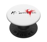 M'e 'ppicciat o'core Carmine rosa ricci mare fuori PopSockets PopGrip Adesivo