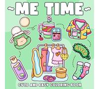 Me Time: Relaxing Coloring Book with Soft Aesthetic Vibes, Cozy Self-Care, and Girl Therapy Scenes for Teens & Adults Calm Coloring