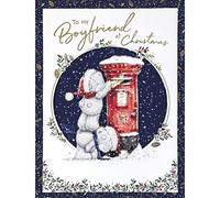 Me To You Bear Biglietto di Natale con scritta "Boyfriend at Christmas"