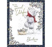 Me To You Bear Biglietto di Natale in scatola per moglie speciale