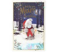 Me To You Bear Biglietto di Natale olografico 3D per mamma