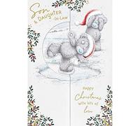 Me To You Bear Biglietto di Natale pop-up per figlio e suocera