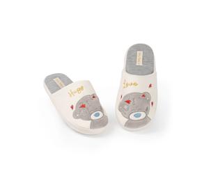 Me to You Bianco Tatty Teddy Pantofole Mule Donne