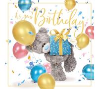 Me To You Biglietto di auguri 3D con orso e scritta It's Your Birthday, misto, dimensioni: 15 x 15 cm, ALV93047