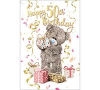Me To You Biglietto di compleanno olografico con orsetto olografico 50° 50