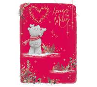 Me To You - Biglietto di Natale Tatty Teddy Across The Miles, con dettagli in lamina d'oro, 12,7 x 17,8 cm, collezione ufficiale