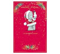 Me To You - Biglietto di Natale Tatty Teddy To An Amazing Cousin, collezione ufficiale, 15 x 22 cm